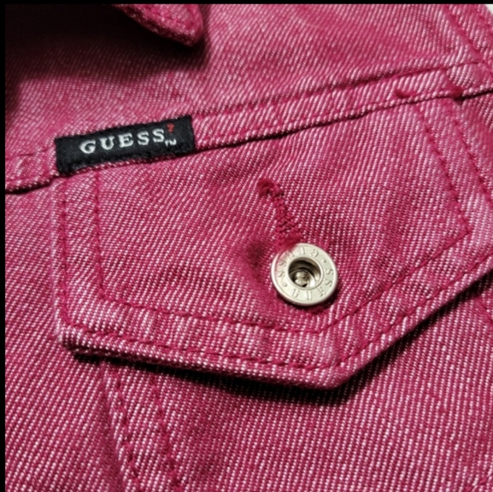 Guess Jean Vest Sz L - Picture 4 of 4